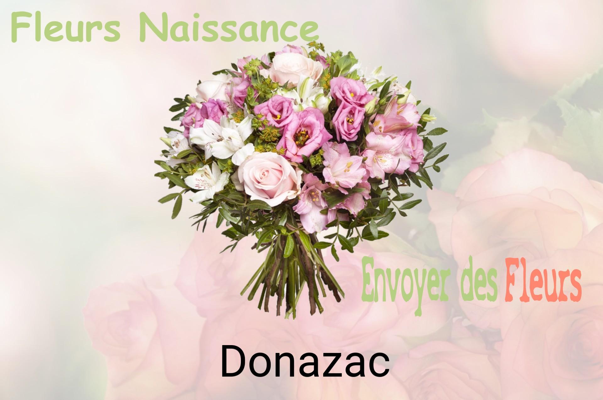 Bouquet de fleurs de naissance livré à Donazac